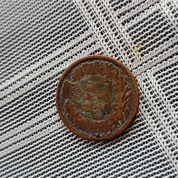 Love Token on Indian Head Cent Initials "KGC" - 1860's - Picture 2 of 4